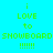 Four pixelated display identical text on cyan, purple, magenta, and light blue backgrounds with green lettering