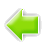 Green arrow-shaped icon with gradient shading, white outline, and pixelated edges on gray background.