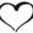 A static image divided into four quadrants with text and symbols: a black heart outline, red background with white text, blue background with white text, and black background with white text.