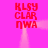 Pixelated red text on bright pink background with animated light beams connecting top and bottom sections.