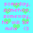 Pixelated text in pink reads "someday, somehow, someway, he will be mine <3" over a light blue background with green heart shapes.