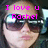 Pixelated image of a person wearing dark sunglasses with light reflections, overlaid with bright pink text reading "I love u Rachel" in a blocky font.