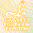 identical pixelated icons featuring a stylized character with large eyes and text below, set against a pastel background
