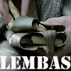 Four- collage featuring Lord of the Rings characters with text about lembas bread, showing hands holding bread, a character holding food, and another eating outdoors