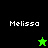 Four display the name 'Melissa' with a green star and black star icon on different backgrounds