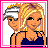 Pixel art buddy icon featuring two cartoon characters on a pink background with text reading "I love Jeremy 4 Everll".