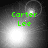 Green text 'Carter Lee' overlaid on a grayscale gradient background with shifting bright circular highlights.