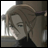 Pixelated anime-style character with light brown hair and closed eyes, positioned next to text reading 'AnimeIM' and 'com' on a black background.