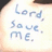 Two side-by-side pixelated text images on light backgrounds with blue lettering; the right image adds a bold blue 'Please.' at the bottom.
