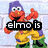 Pixelated Elmo character in yellow pants and green boots with purple hat, giving thumbs-up gesture across three showing text changes