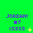 Green background with purple text "JORDAN! #7 <3333" and yellow star symbols in a