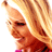 A 48x48 pixel animated contact sheet showing three sampled frames of a celebrity character with blonde hair in different poses and angles, arranged in a 2x2 grid with one empty gray cell.