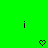 Green background with black 'i' symbols and pixelated heart icons arranged in a pattern, some hearts showing animation changes