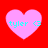 Four pink heart-shaped icons with cyan text 'tyler <3' on a red background, each heart has a slightly different pixelated appearance.