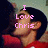Pixelated image of a person in red clothing with pink text overlays reading "I Love Chris" and "Always and Forever" across different frames.