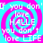 A static image with a cyan and magenta spiral background and repeated white text reading 'if you don't love HALL you don't love LIFE' in a pixelated font.