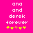Pixelated text and flower icons on a bright pink background, with two identical frames showing text and flower arrangements.
