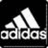 Black background with white Adidas logo on left and 'All Day I Dream About' text on right in pixelated font.