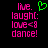 Pixelated text and a green heart icon on black background, with one version showing a green heart and another showing no heart.