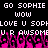 Pixelated text and pink flame-like shapes on a black background with repeated phrases and partial words.