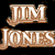 A 2x2 contact sheet of a Jim Jones promotional animation featuring text and an image of the artist, with four distinct frames showing different visual elements including stylized names, release date information, and a portrait of the musician.