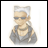 Pixelated anime-style character with silver hair and sunglasses on white background, next to black background with white text "AnimeIM" and "com".