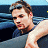 A 48x48 pixel buddy icon split into two frames showing a man in a sleeveless shirt on the left and green text "Original Icons .com" on the right, with visible pixelation and dithering effects.