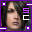 A pixelated image of a person's face with purple and white text 'SC' on the right side, bordered by purple squares and lines.