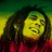 A person with long dark dreadlocks and a red shirt appears in three distinct poses against a green-yellow background, each showing different facial expressions.