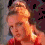 A four- shows a person with blonde hair in a red top, displaying sequential facial expressions and head movements against a dark background