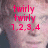 A four- of a person's face with red text overlays, each showing different phrases