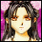 A pixelated anime-style character with brown eyes and long dark hair against a pink background, paired with text reading "Anime IM" and "COM" on a black background.