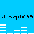 Pixelated blue background with repeated black text and white bar patterns in two horizontal sections.