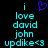 Pixelated cyan text on black background with a purple heart symbol above the text, showing two identical frames.