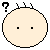 Two pixelated circular faces with black square eyes and a question mark above the left face, set against a gray background.