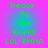 Pixelated green text on a pink-to-cyan gradient background with four identical displaying 'Peace To The World! LOL EMMA' in blocky font