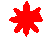 Red star-shaped and stacked rectangular icons in a , with some stars partially overlapping stacks of rectangles on gray background