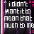 Pixelated text reads 'i didn't want it to mean that much to me' on a dark background with pink and purple vertical stripes.