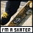 Two side-by-side show a skateboarder's lower body in motion, with text below each