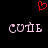 Red pixelated heart above two identical Cyrillic text strings on black background, with visible pixelation and color contrast.