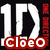 Pixelated graphic with large white '1D' symbols, red and black text elements on a dark background with gray section.