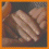 A four- of pixelated images showing hands, fabric textures, and abstract shapes with orange borders