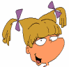 Six cartoon character heads arranged in two , each with distinct hairstyles and accessories on a white background