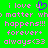Green background with pink pixelated text and a purple heart symbol, displaying 'i love u i love u no matter who happens!!! forever+ always<33' in two identical