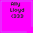 Four identical pink square display black text reading 'Ally Lloyd (333)' with a small heart symbol in the top-right corner of one