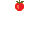 Yellow circular face with white eyes and black pupils, red strawberry props on gray background; some frames show hand holding strawberries above the head.
