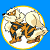 A split-screen animated contact sheet showing a pixelated Pokémon character on the left and green text reading "Original Icons .com" on the right against blue and dark green backgrounds.