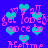 Pixelated blue background with repeating cyan hearts and pink text reading "we all get lonely once in a lifetime" arranged in horizontal