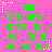 A static image with a bright pink background displays green pixelated text reading "i am beautiful and u no it so... dont be jealous" in a of six identical sections, each bordered by white dotted lines and small white stars