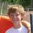 Pixelated image of a person with light hair in a white shirt, next to red background with black text reading "I Love James".